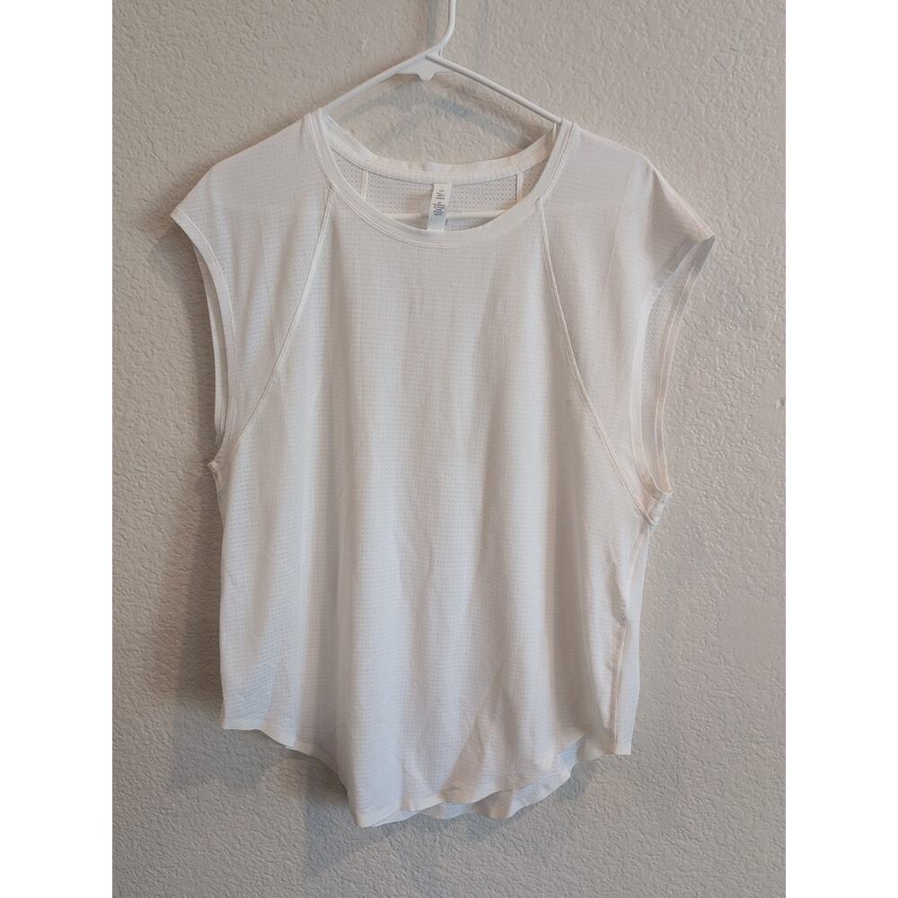 Lululemon Plank To Pike Short Sleeve, White, Size 10